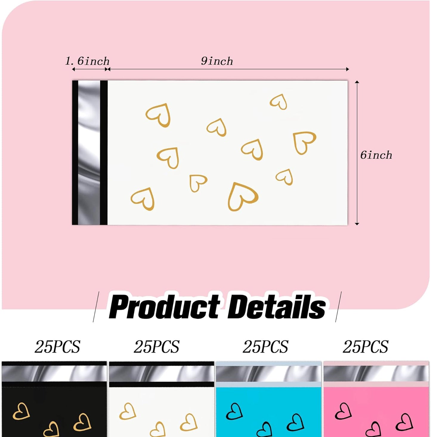 6x9'' Thank You Poly Mailers (500pcs)