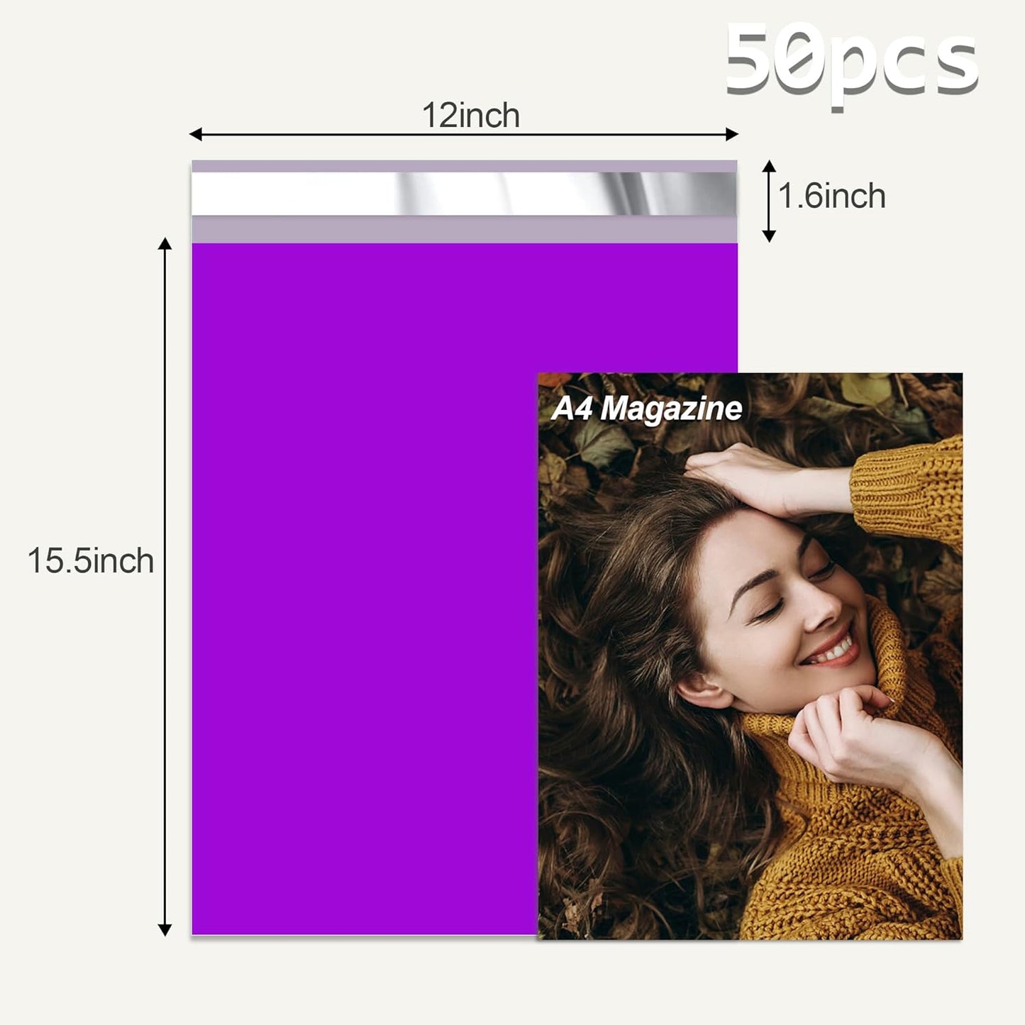 12x15.5'' Poly Mailers (500Pcs)