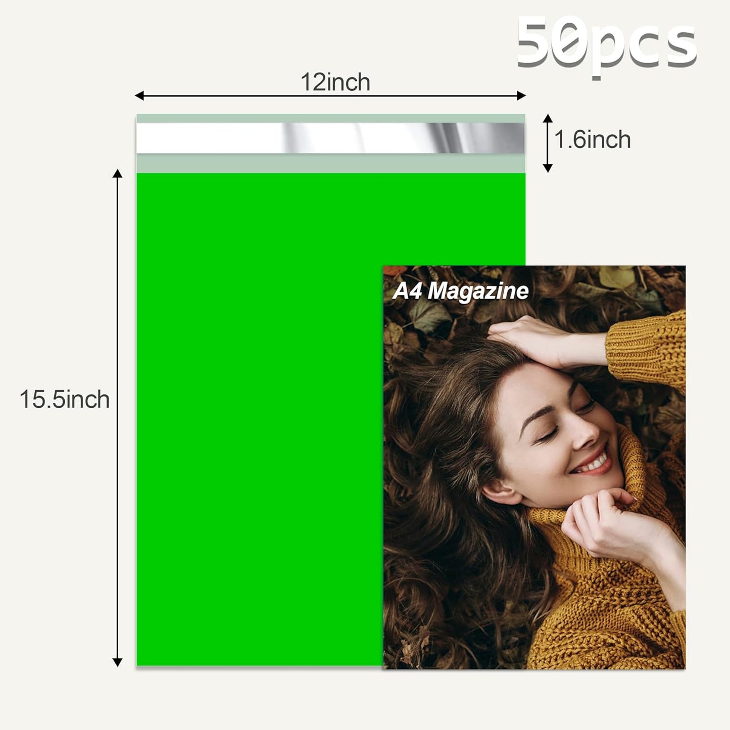 12x15.5'' Poly Mailers (500Pcs)