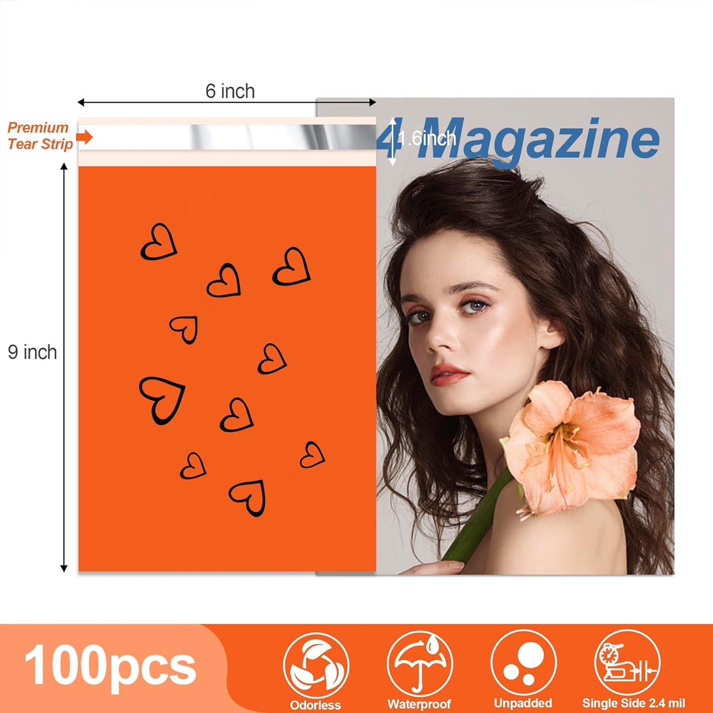 6x9'' Thank You Poly Mailers (500pcs)