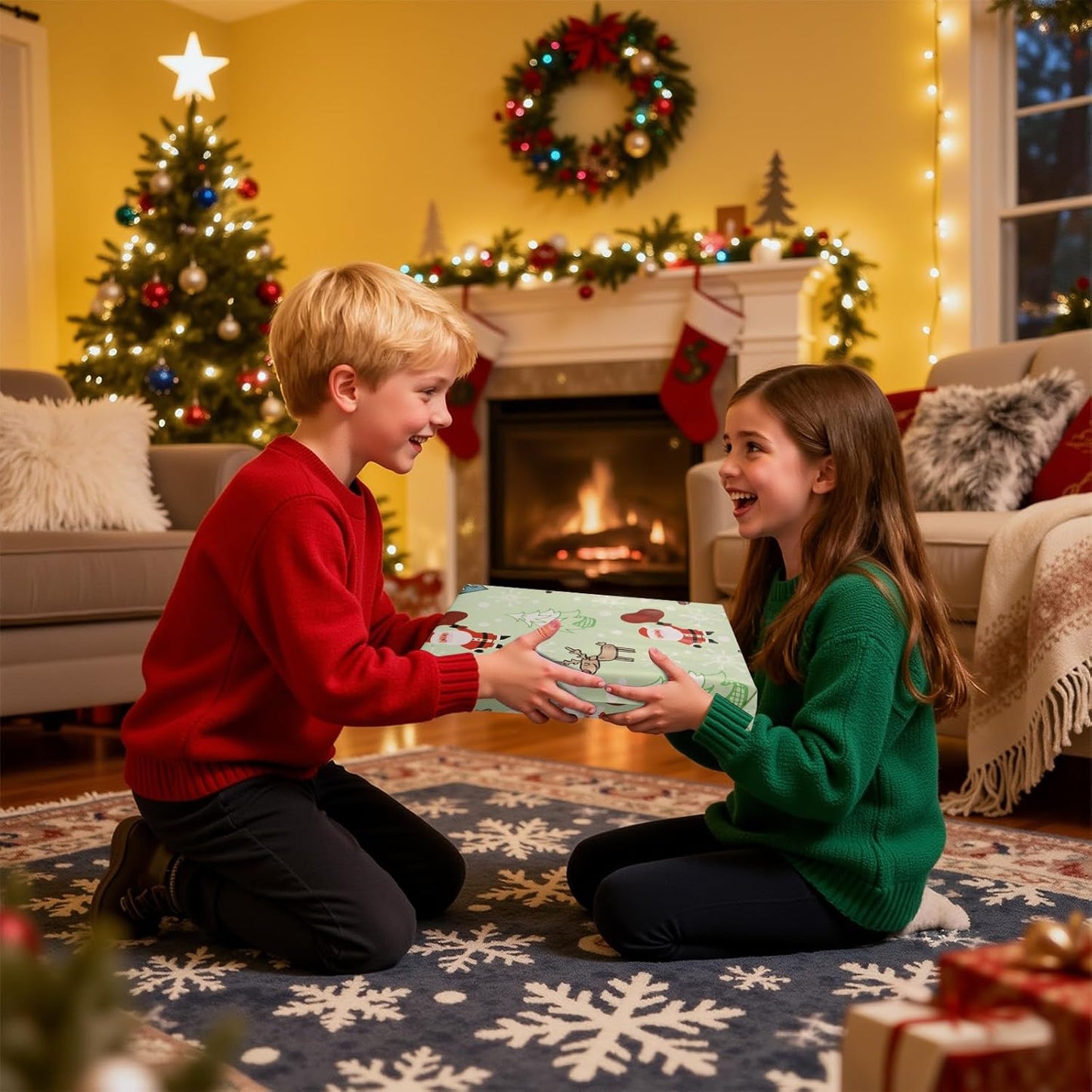 Christmas Green Reindeer