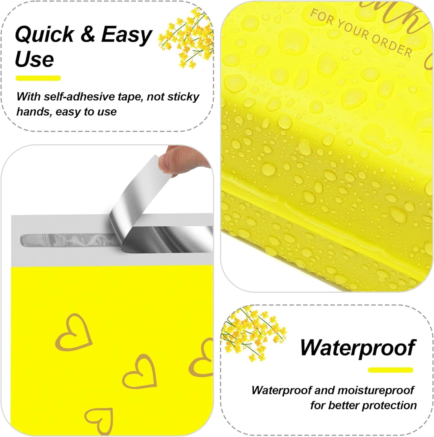 12x15.5'' Thank You Poly Mailers (500pcs)