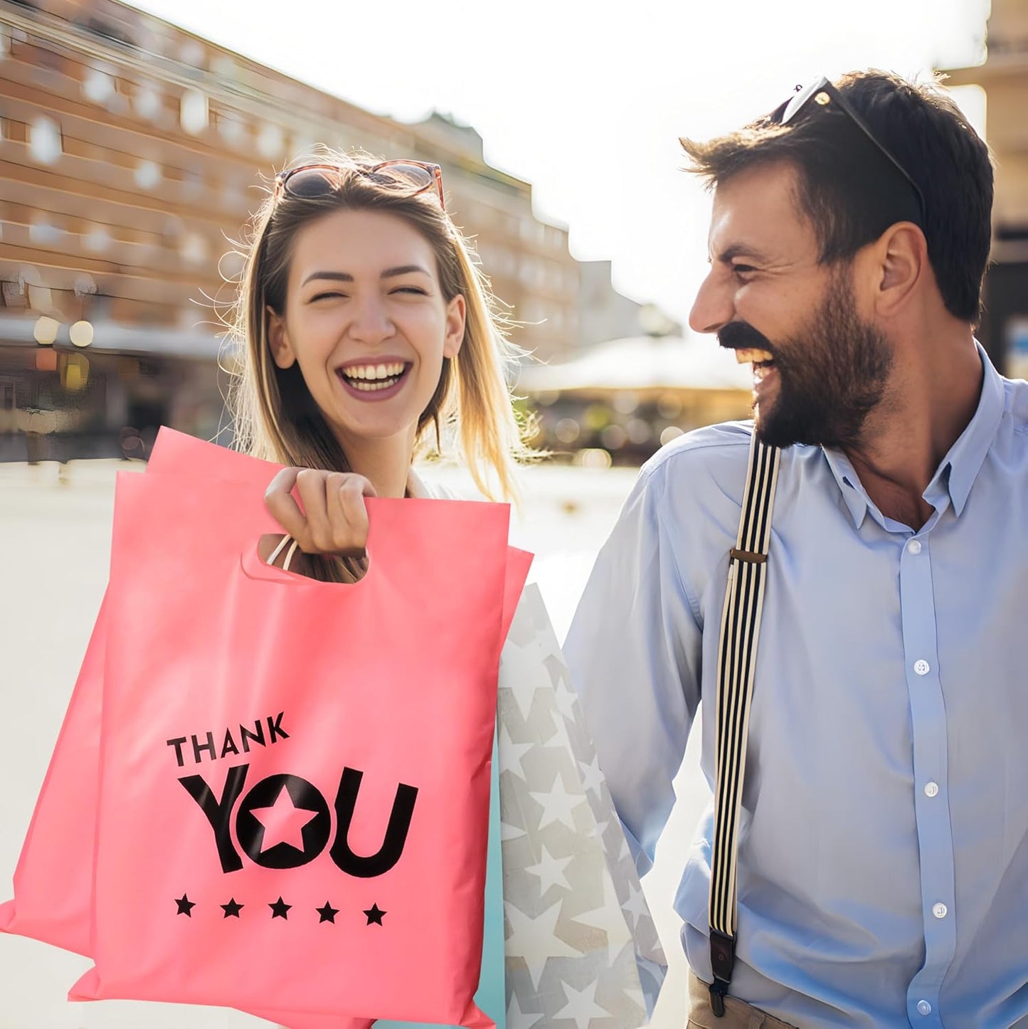 12x15'' Thank You Shopping Bags (100pcs)