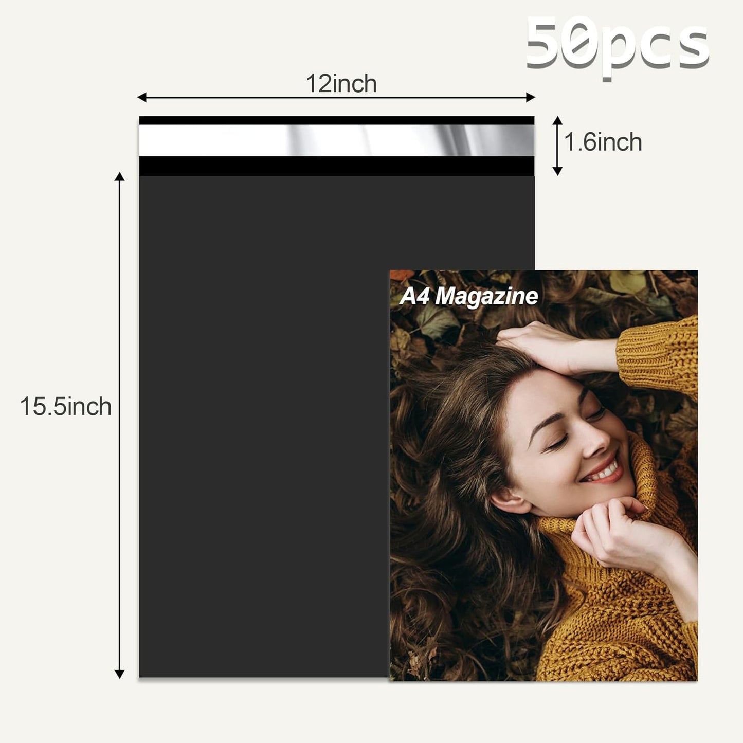 12x15.5'' Poly Mailers (500Pcs)
