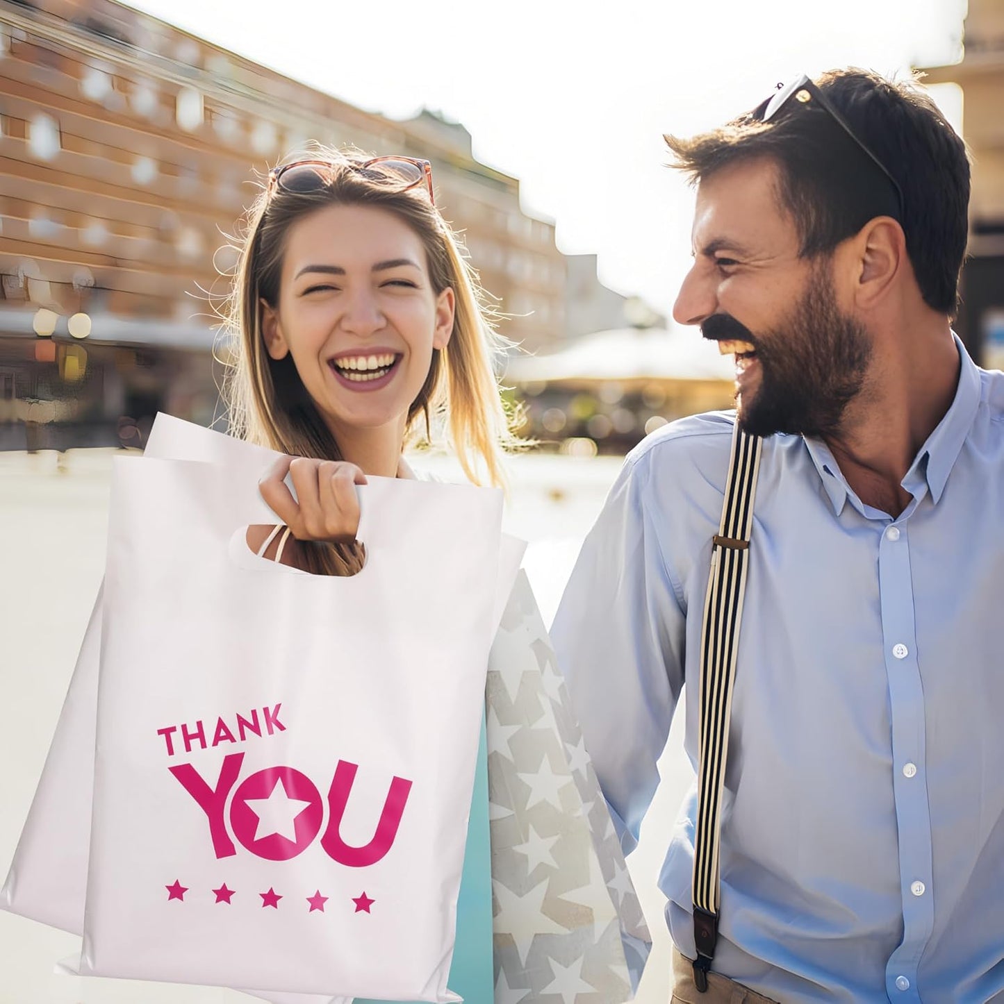 12x15'' Thank You Shopping Bags (100pcs)