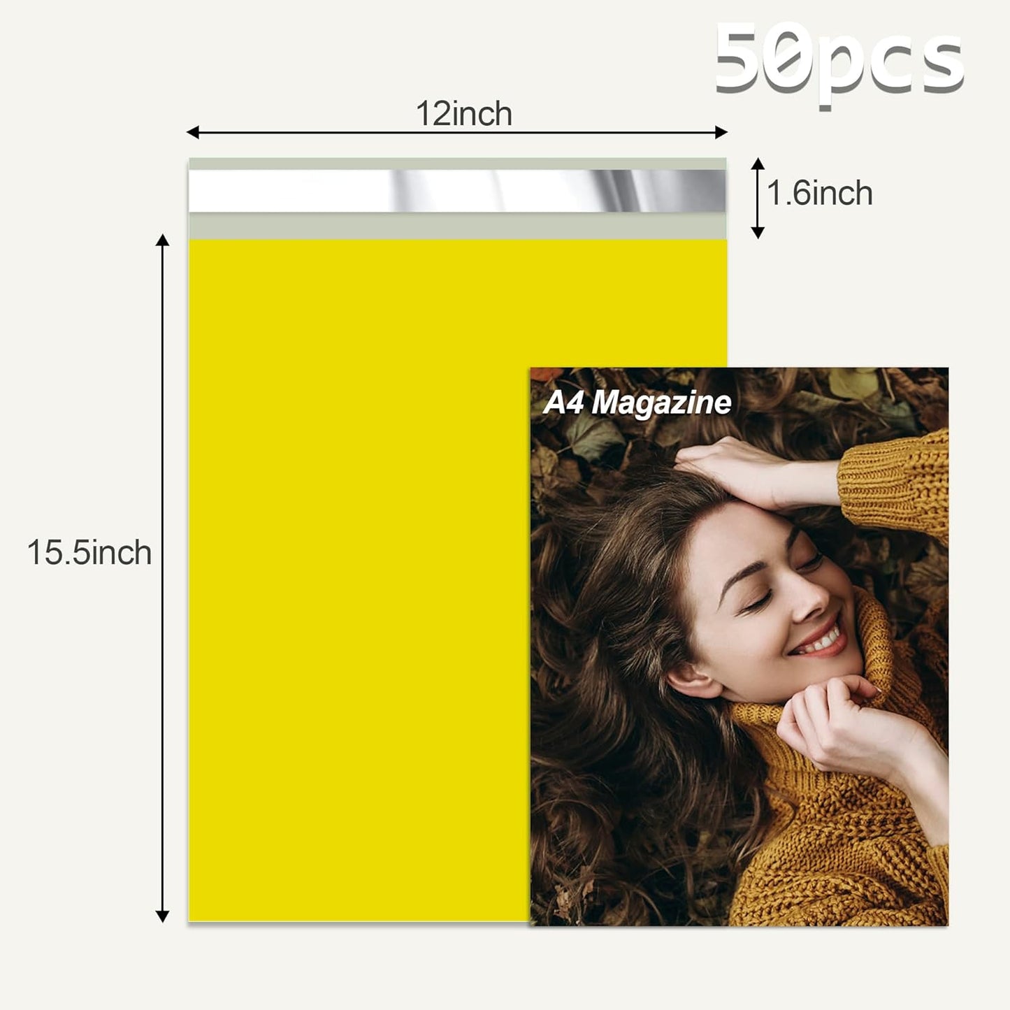 12x15.5'' Poly Mailers (500Pcs)