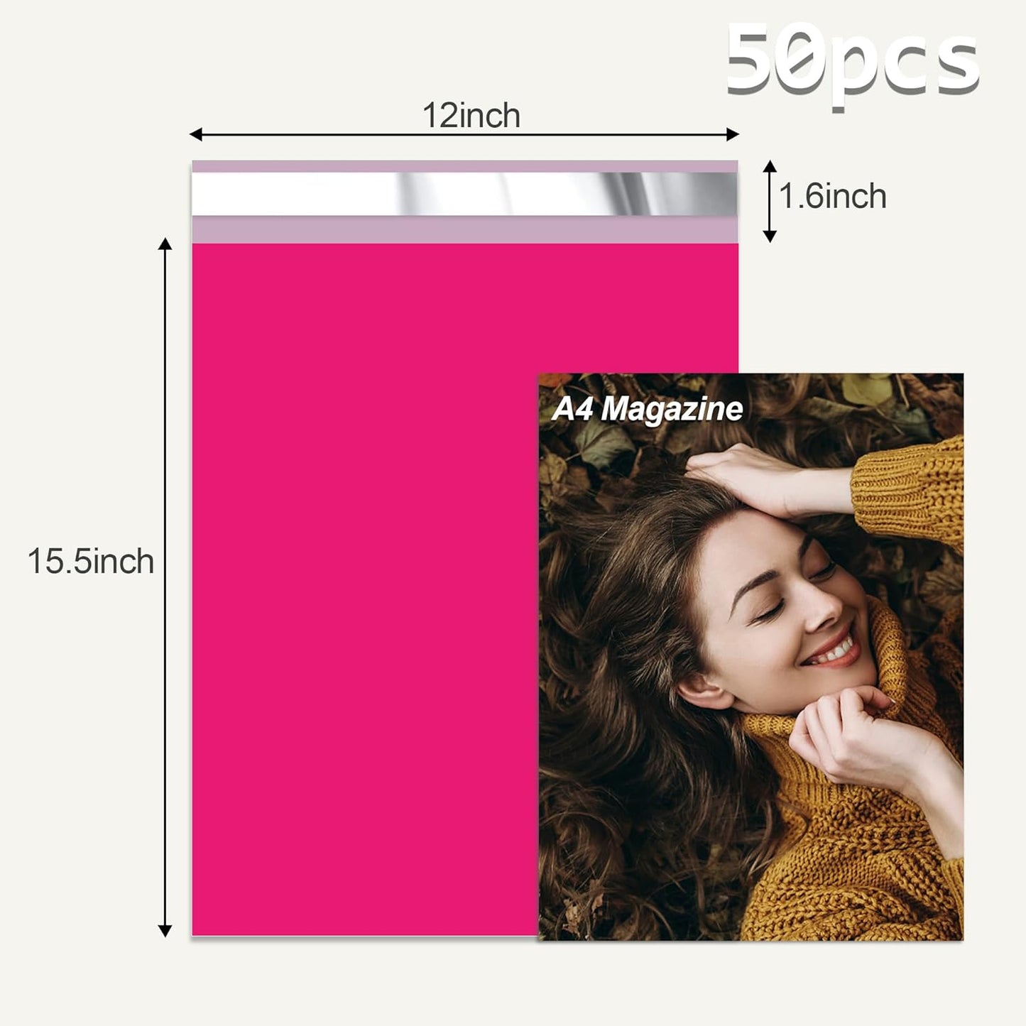 12x15.5'' Poly Mailers (500Pcs)