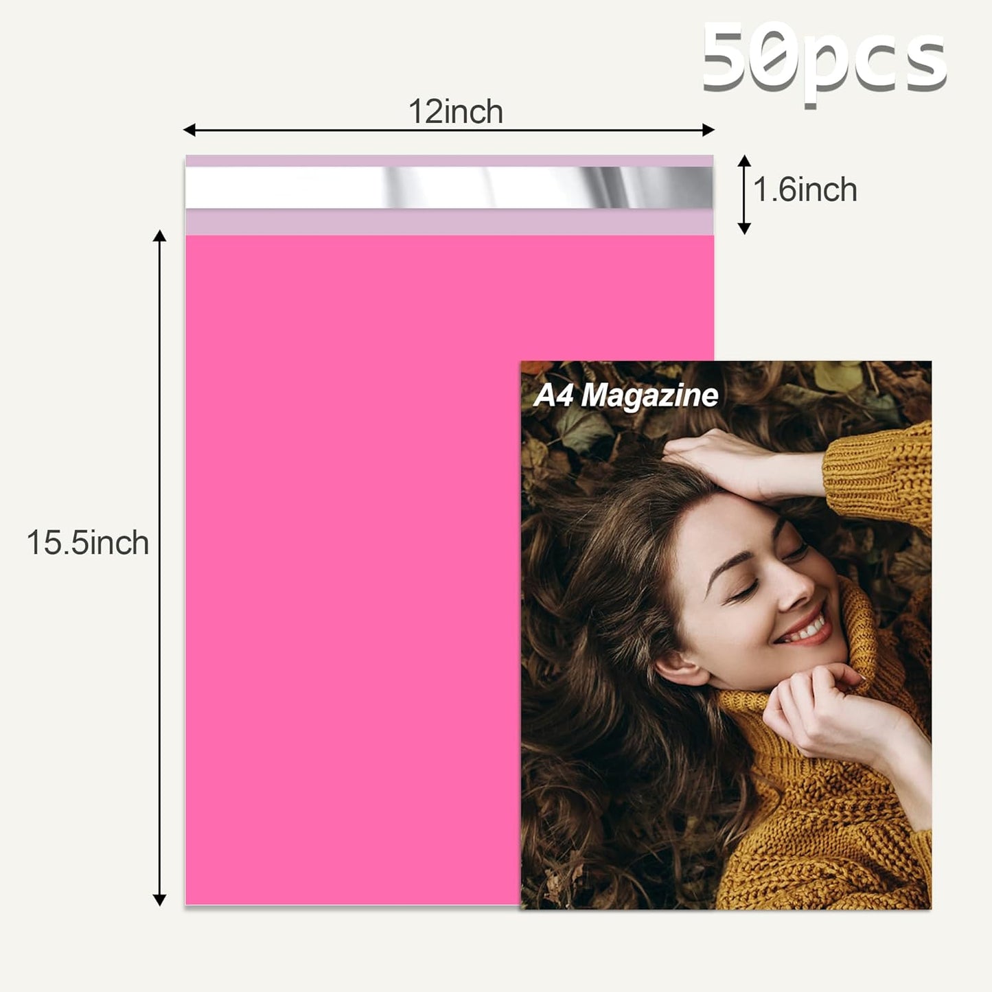 12x15.5'' Poly Mailers (500Pcs)