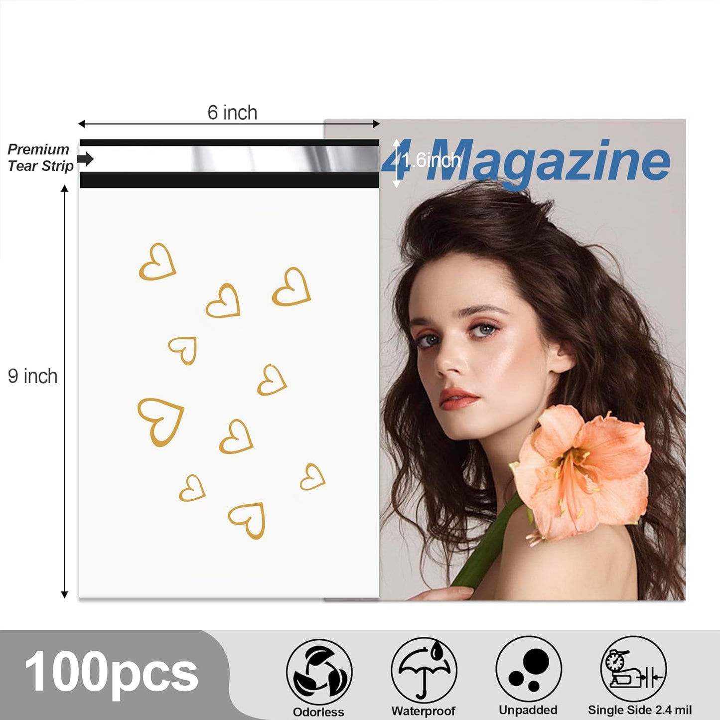 6x9'' Thank You Poly Mailers (500pcs)