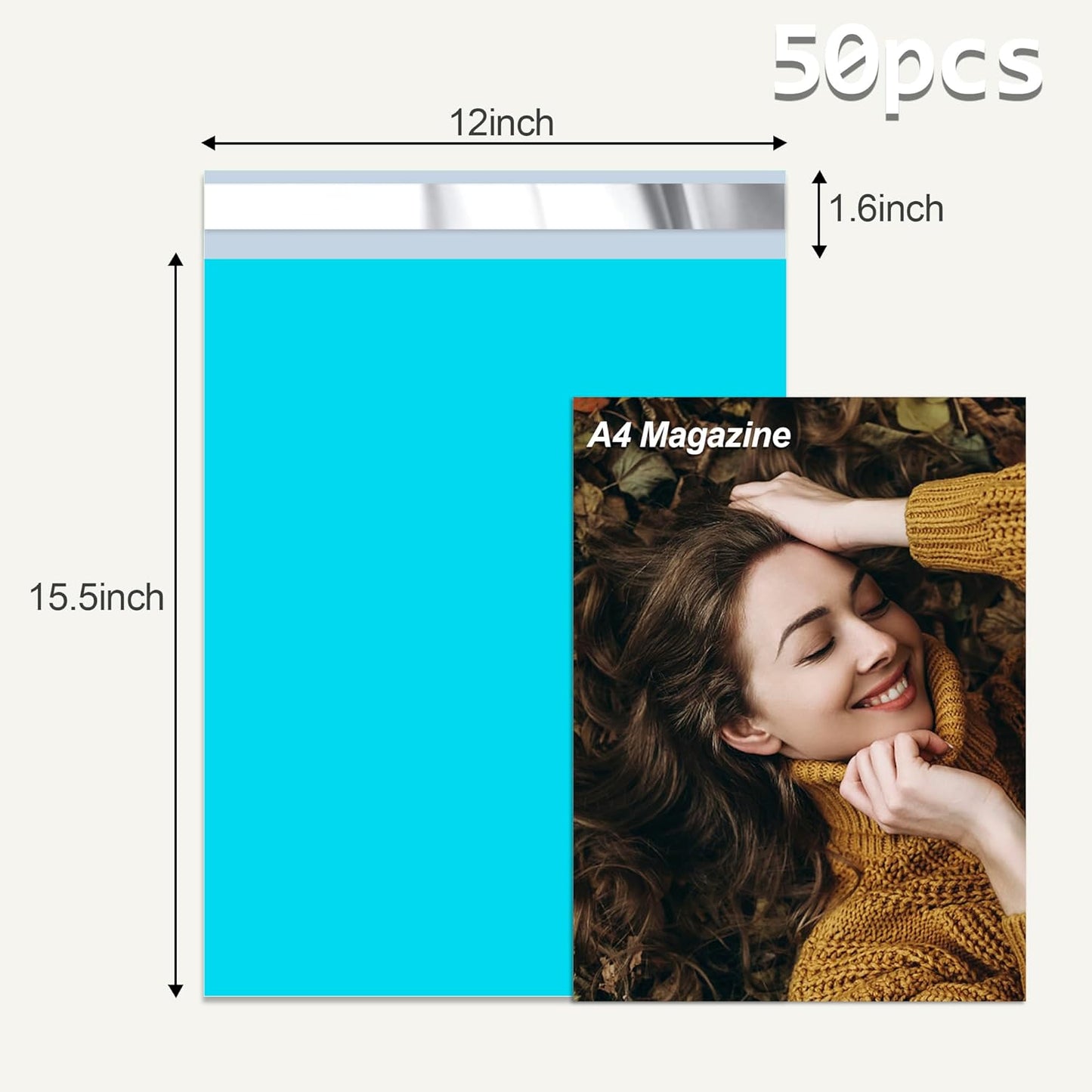 12x15.5'' Poly Mailers (500Pcs)