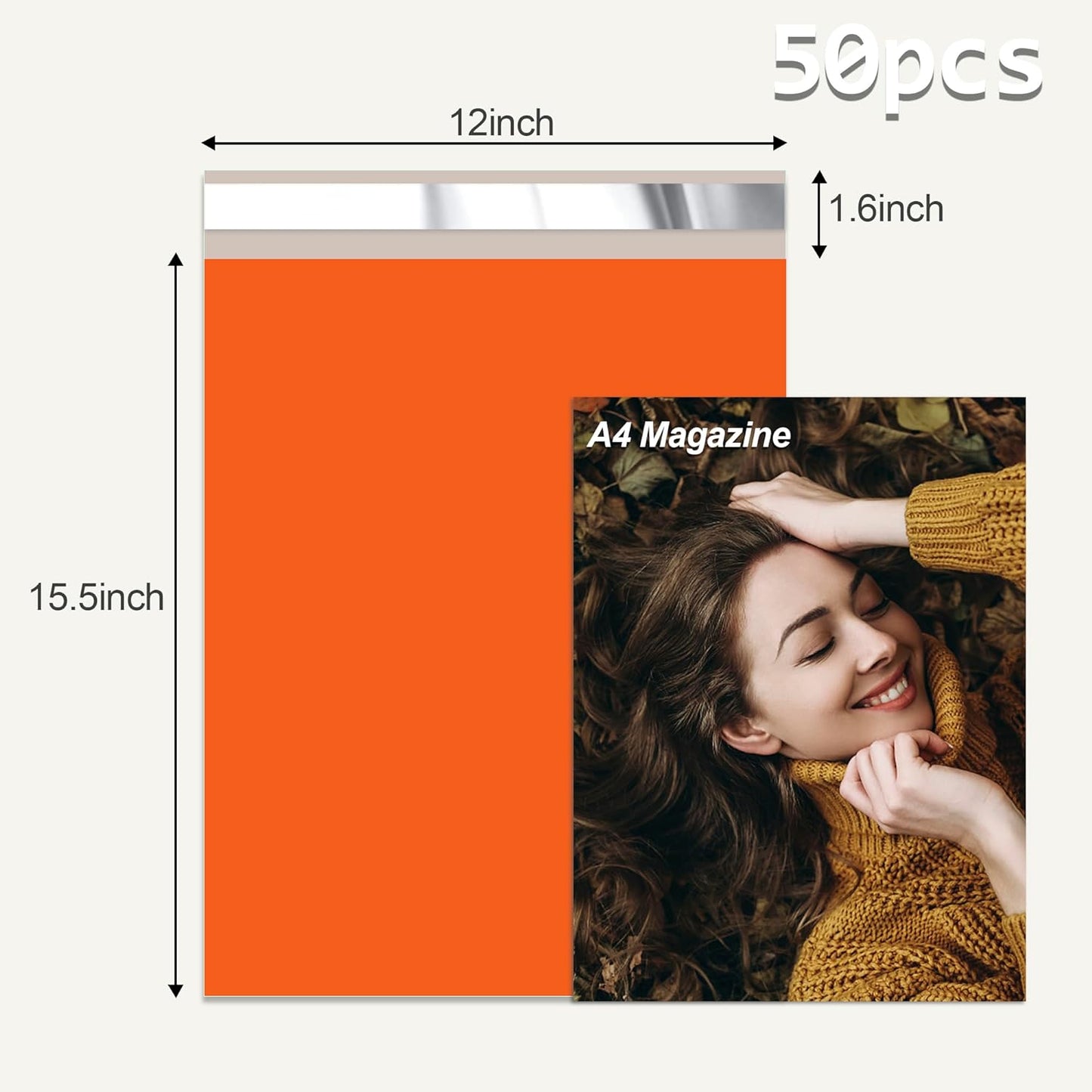 12x15.5'' Poly Mailers (500Pcs)