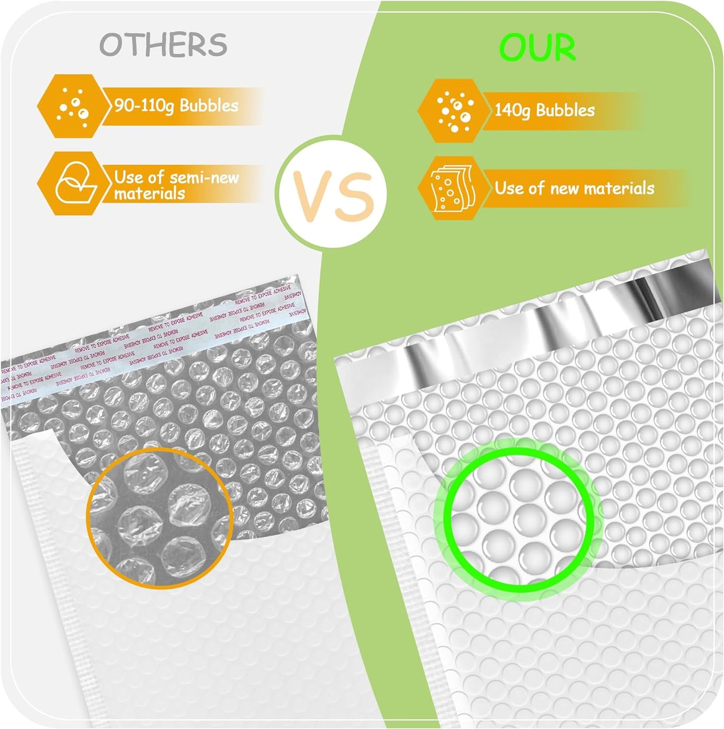 6x10'' Bubble Mailers (25Pcs)