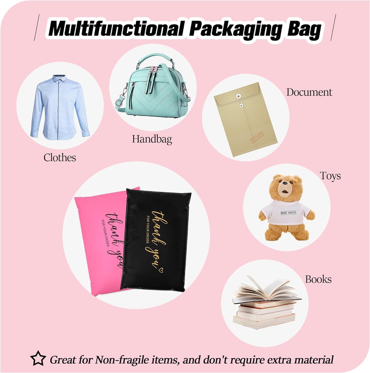 6x9'' Thank You Poly Mailers (500pcs)