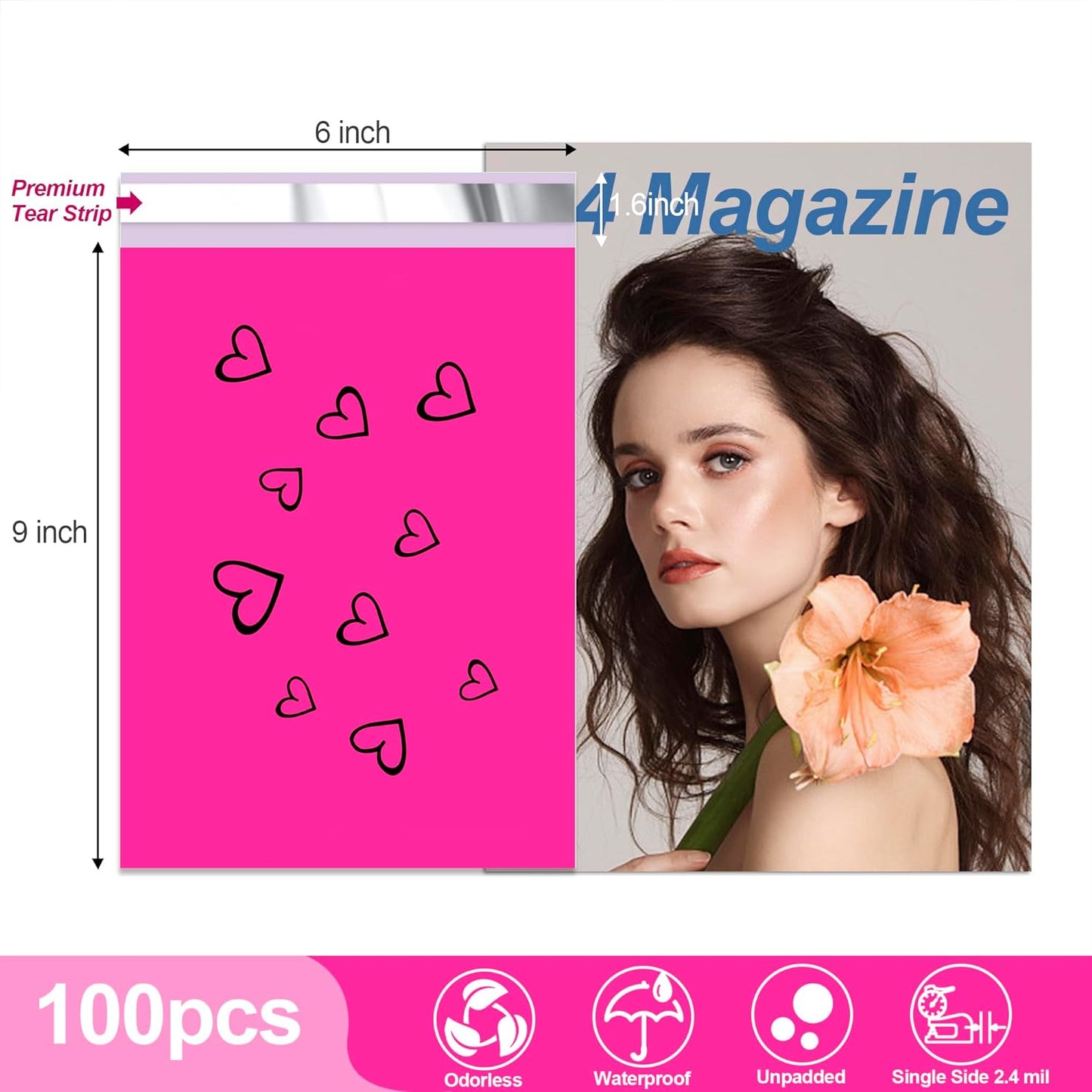 6x9'' Thank You Poly Mailers (500pcs)