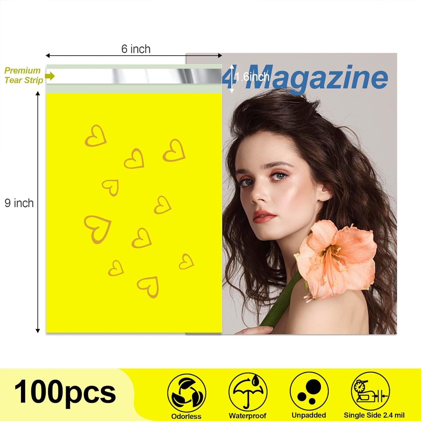6x9'' Thank You Poly Mailers (500pcs)