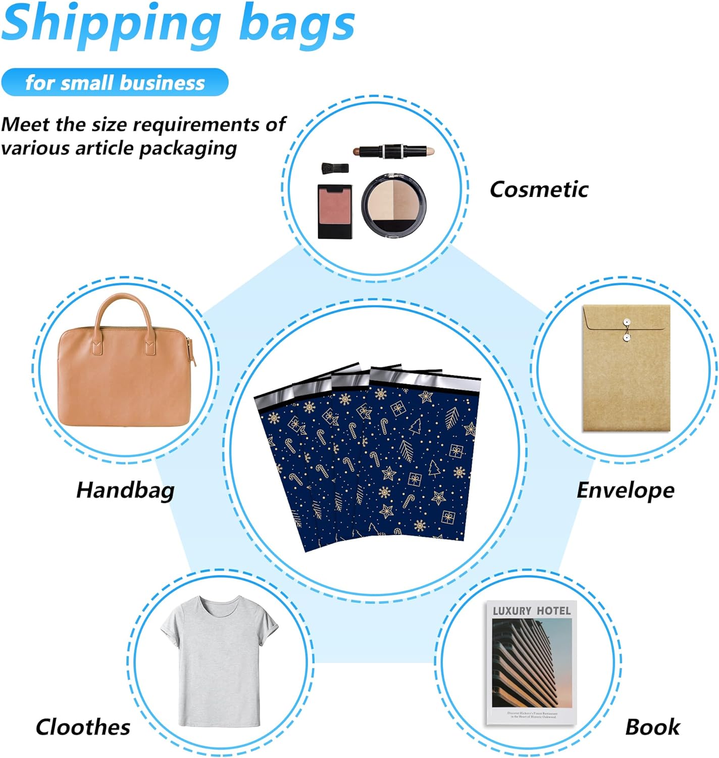 Christmas Starrysky Poly Mailers