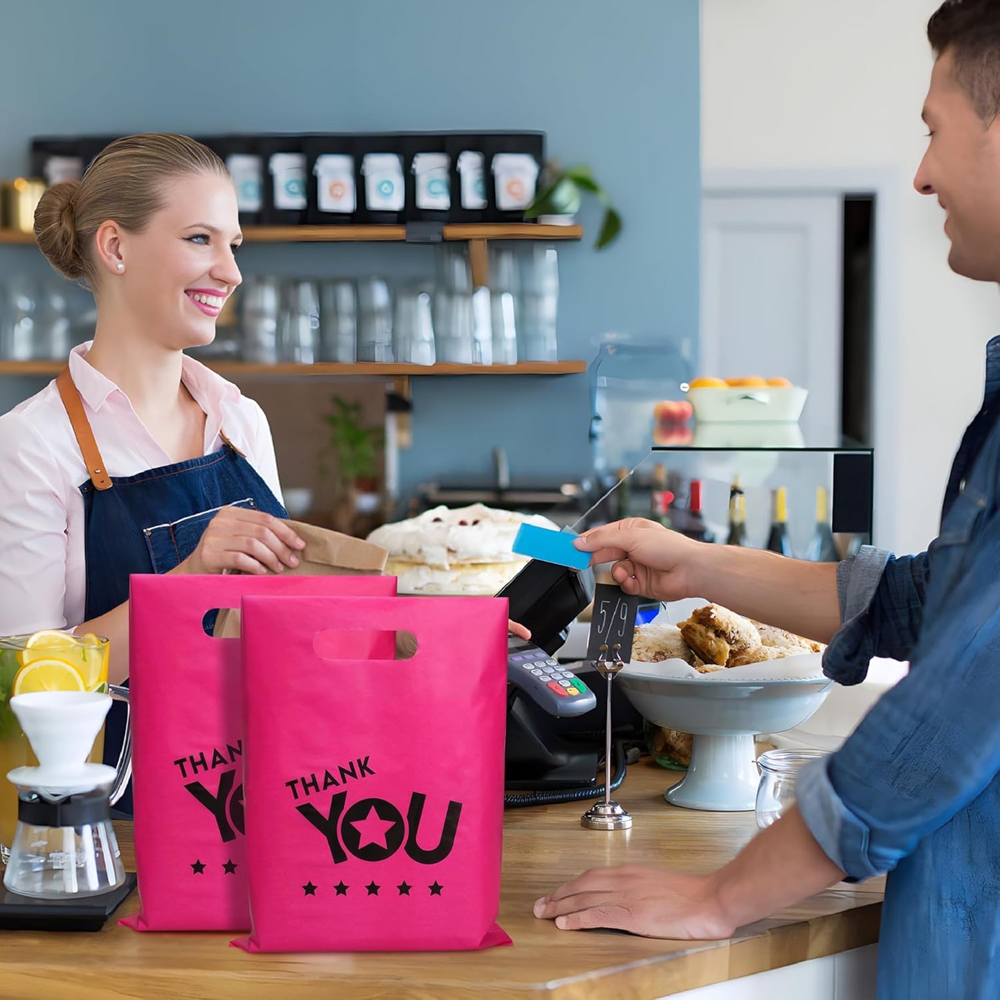 12x15'' Thank You Shopping Bags (100pcs)