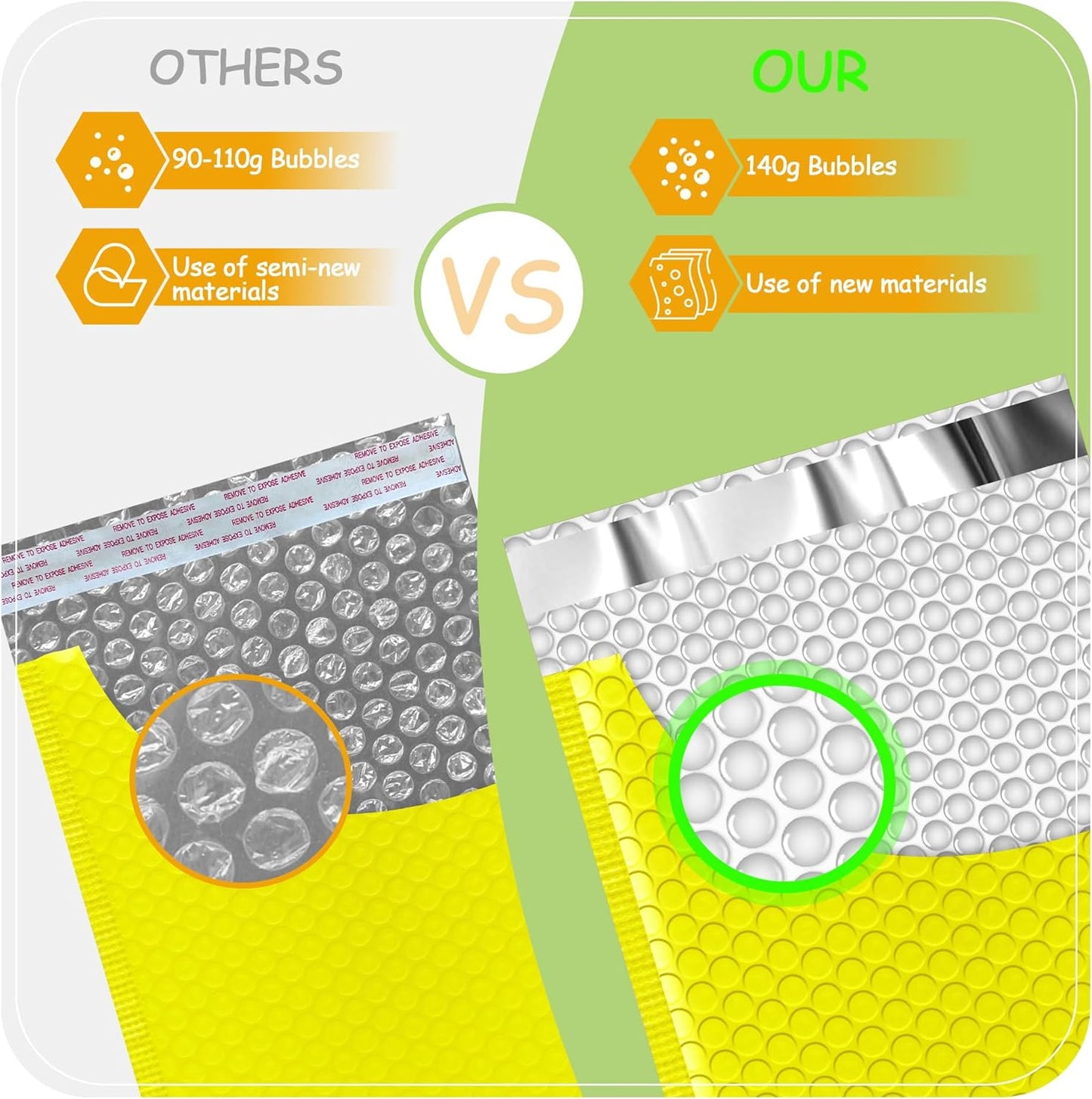 6x10'' Bubble Mailers (25Pcs)