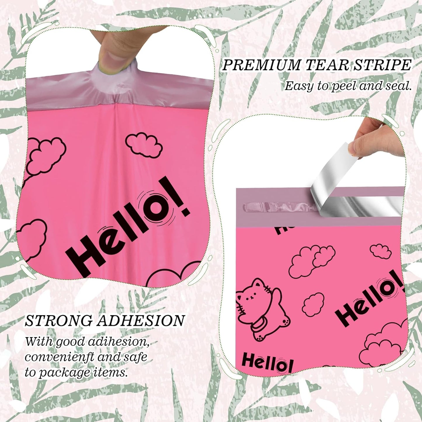 10x13'' Hello Poly Mailers (100Pcs)