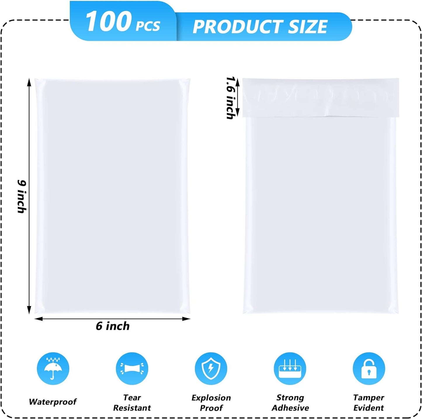 6x9'' Poly Mailers (500Pcs)