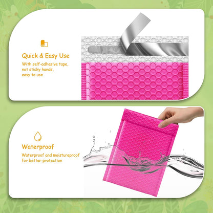 JinRuiKJ Bubble Mailers (6x10 Inch 25 Pcs)