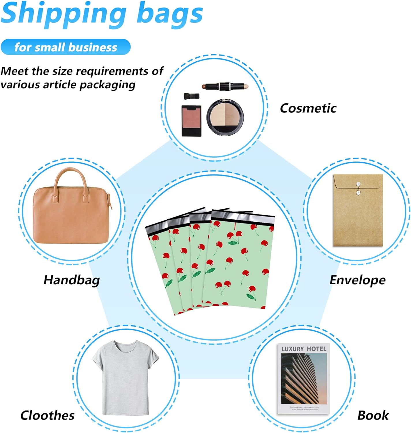 Cherry Poly Mailers