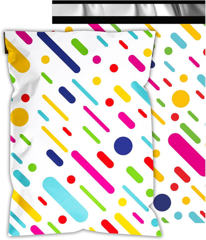 Color Stripe Poly Mailers