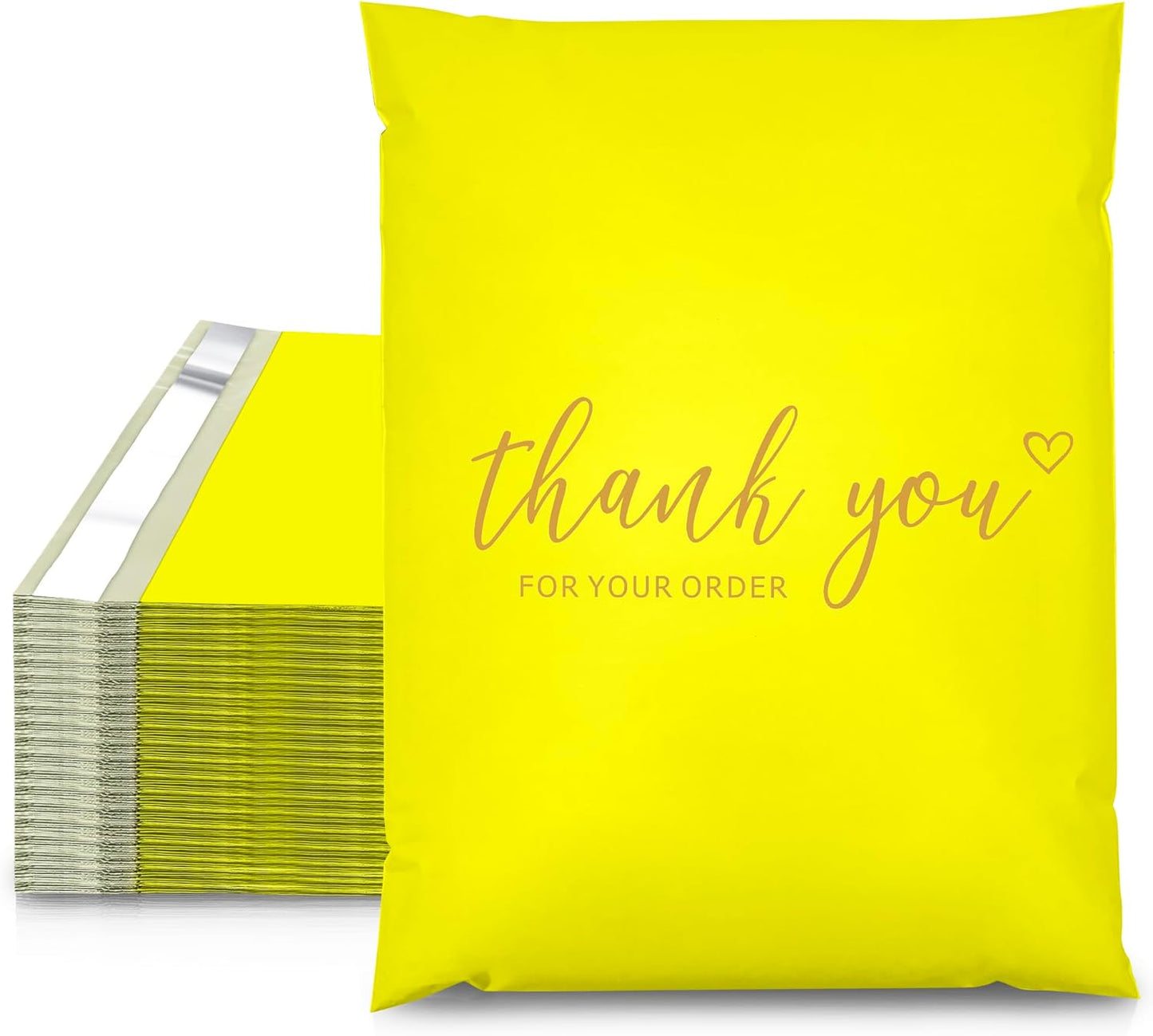 JinRuiKJ Thank You Series Poly Mailers (10*13 inch 25pcs)