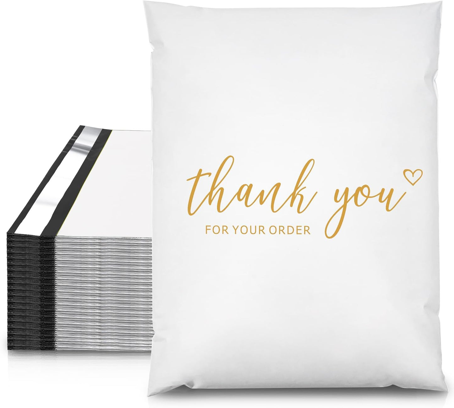 JinRuiKJ Thank You Series Poly Mailers (10*13 inch 25pcs)