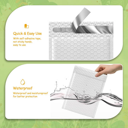 JinRuiKJ Bubble Mailers (6x10 Inch 25 Pcs)