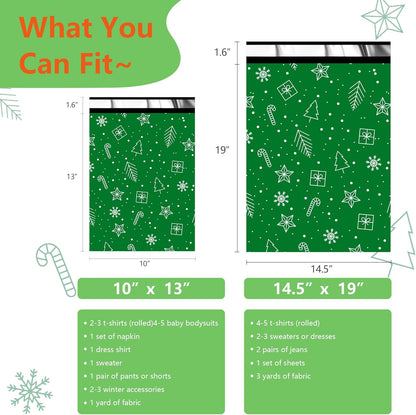 Christmas Poly Mailers