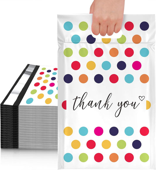 Colorful Polka Dots Poly Mailers with Handle