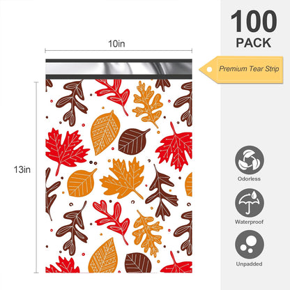 Maple Leaves Poly Mailers