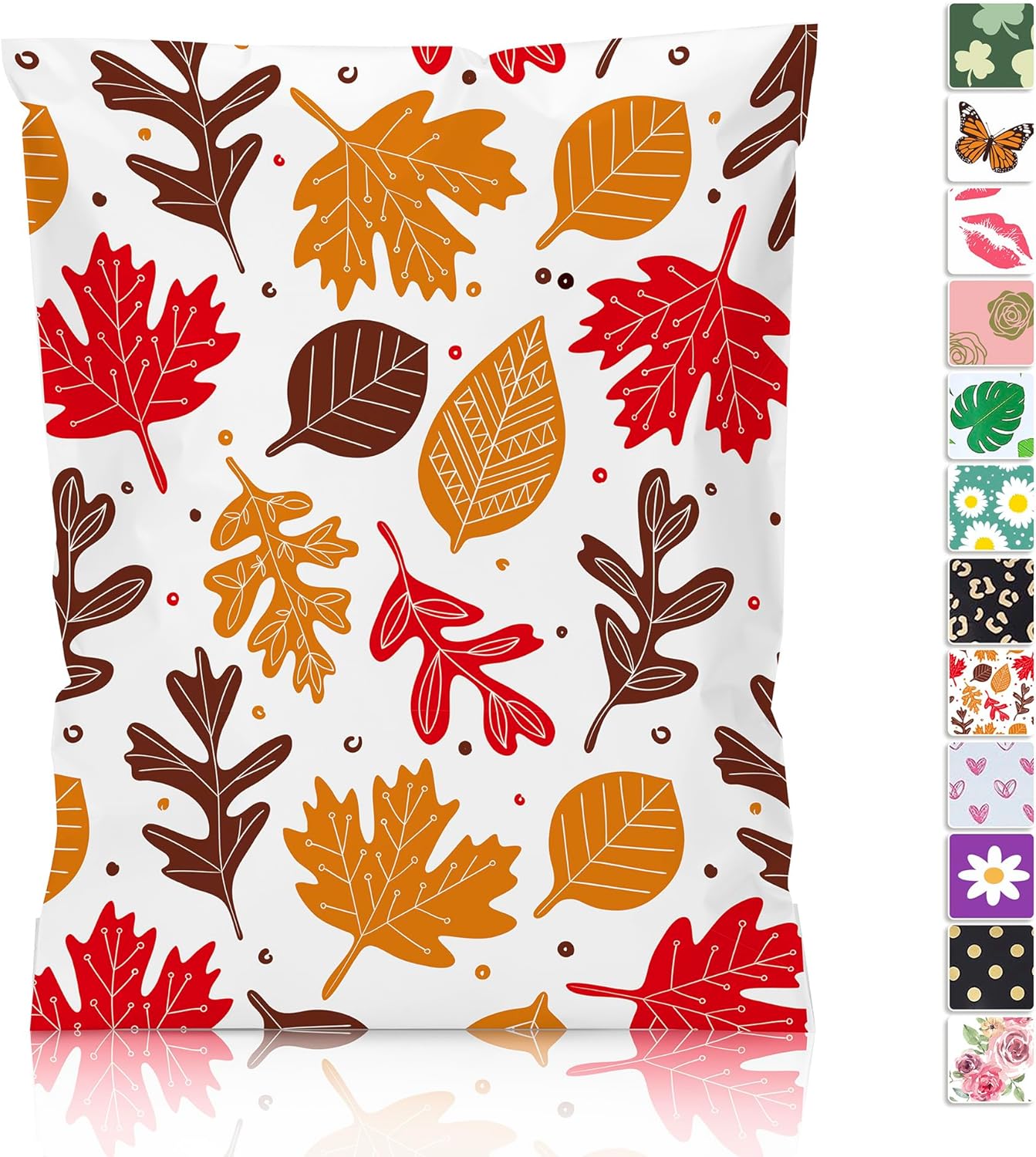 Maple Leaves Poly Mailers