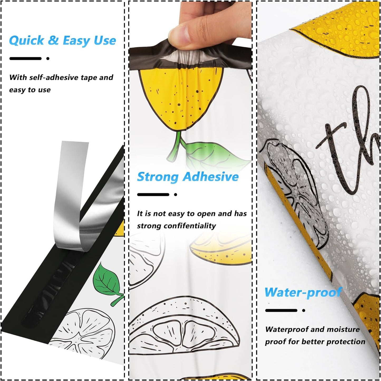 Lemon Poly Mailers