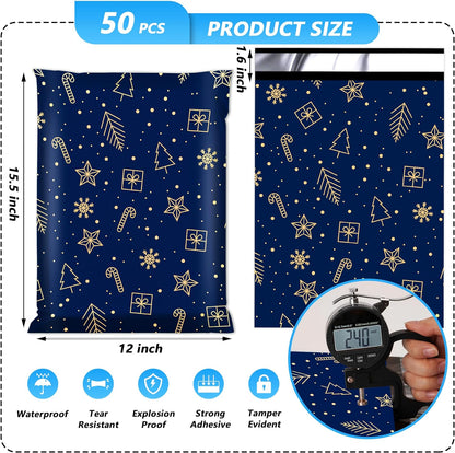 Christmas Starrysky Poly Mailers