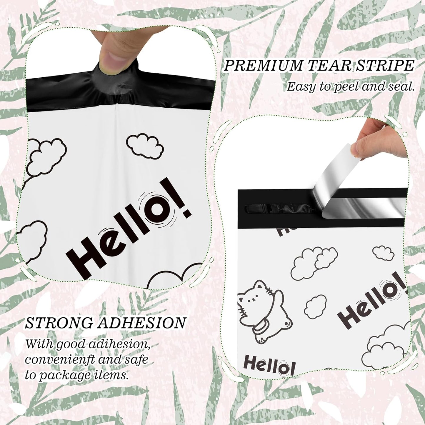 10x13'' Hello Poly Mailers (100Pcs)