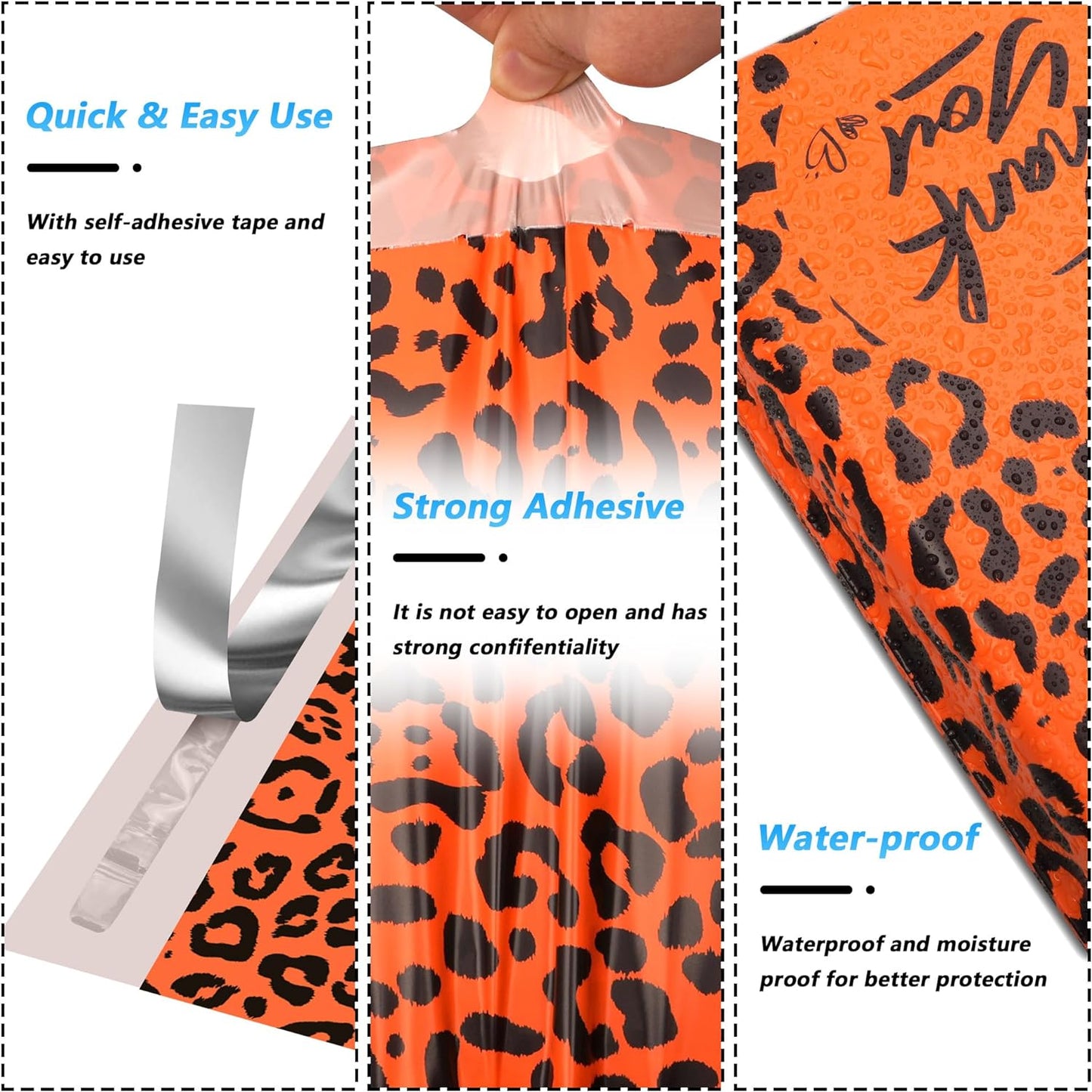 Leopard Poly Mailers