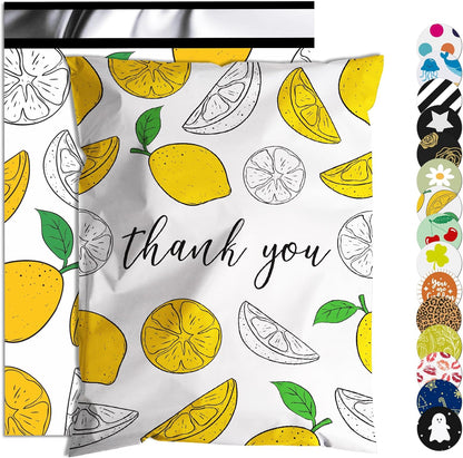 Lemon Poly Mailers