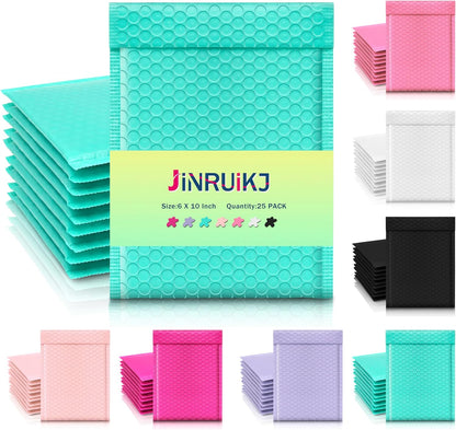 JinRuiKJ Bubble Mailers (6x10 Inch 25 Pcs)