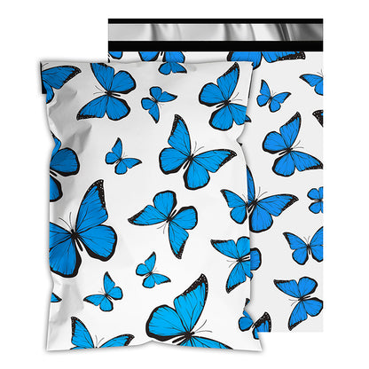 Blue Butterfly Poly Mailers