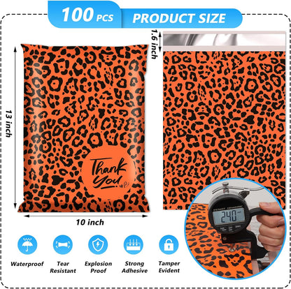 Leopard Poly Mailers