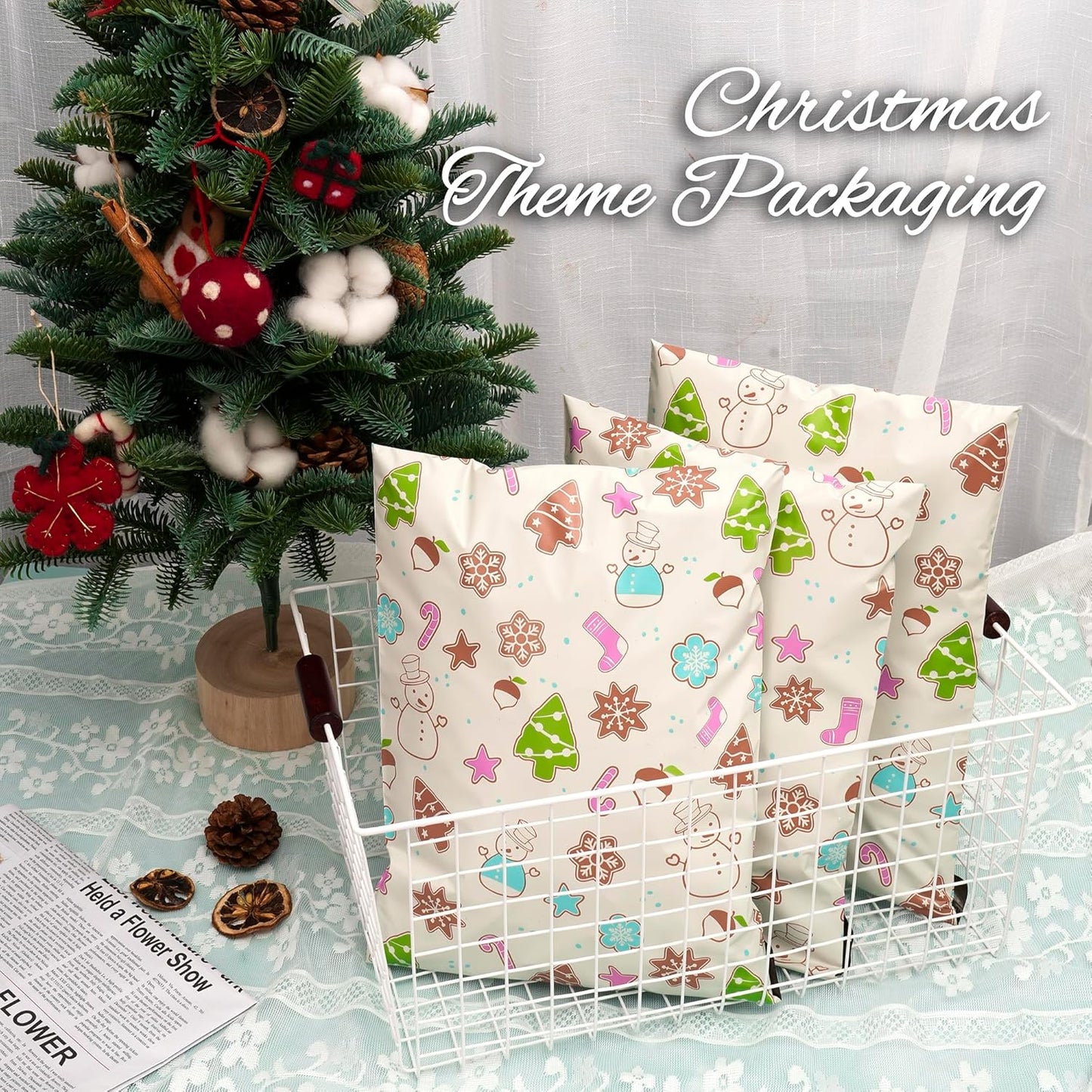 Christmas Elements Poly Mailers