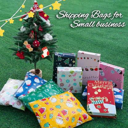 Christmas Elements Poly Mailers